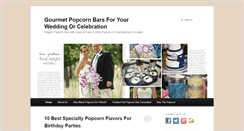 Desktop Screenshot of gourmetpopcornbar.com